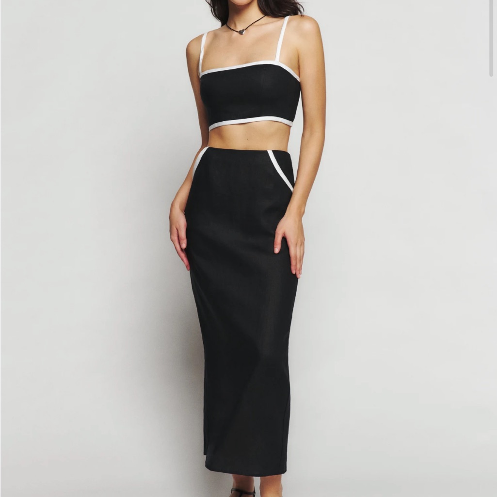 Reformation Elena Linen Two Piece